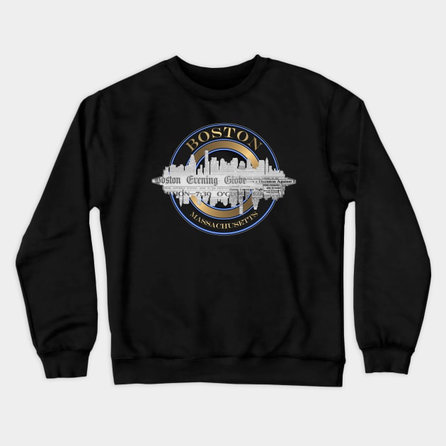 A Souvenir Of Boston Massachusetts Crewneck Sweatshirt by crunchysqueak
